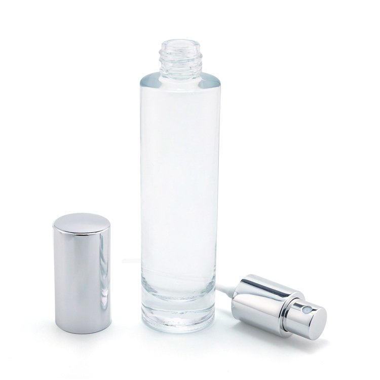 30ml 50ml 100ml Manufacturer Custom Design Round Empty Clear Fragrance Packaging Perfume Spray Glass Bottles With Cap