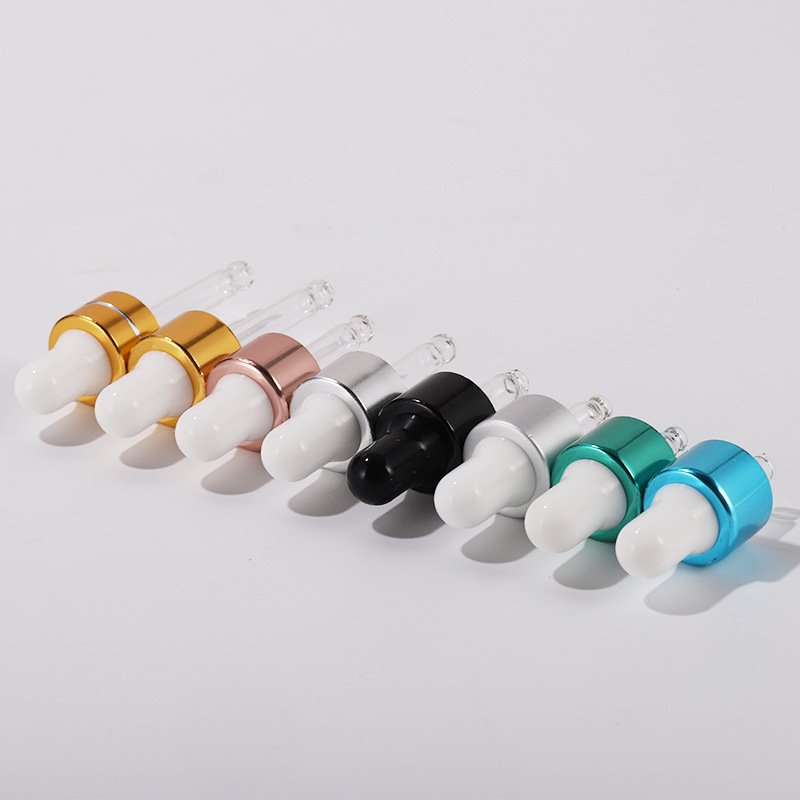1ml 2ml 3ml 4ml 5ml Tiny Essential Oil Tester Sample Sack Glass Dropper Bottle With Blue Green Gold Color Cap
