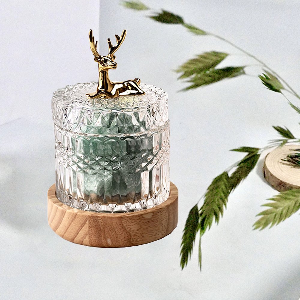 Modern Luxury Aroma Diffuser Set Crystal Stone Glass Bottle Reed Essential Oils Home Decoration Gift Aquarius Features Fragrance