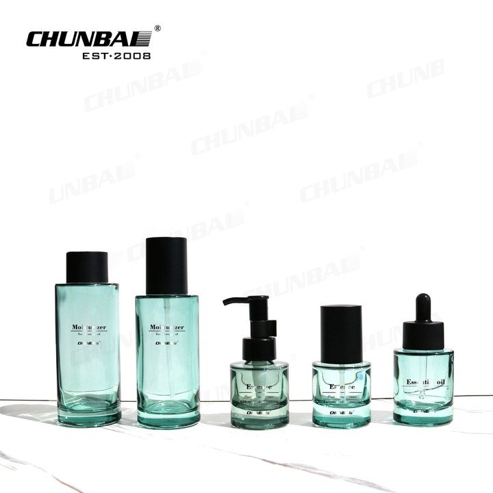 30Ml Frosted Clear Glass Serum Bottle With Pump 30Ml Flat Shoulder Pump Head Glass Bottle Serum