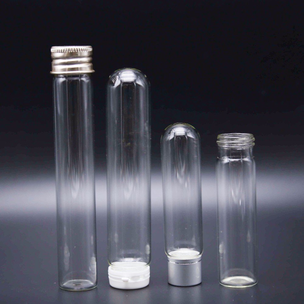 30ml Glass Tube Bottles Screw Caps Wholesale Tube Glass Bottle Gold Lid Cosmet Lip Gloss Bottles 25 Empti Cosmet Tube