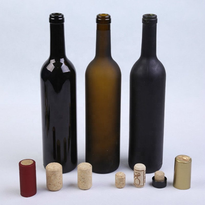 Empty vodka glass bottle 750ml liquor whisky 5cl brandy frosted wine 500ml glass bottles champagne spirit ice bottle with cork
