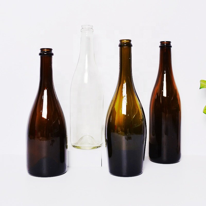 Empty vodka glass bottle 750ml liquor whisky 5cl brandy frosted wine 500ml glass bottles champagne spirit ice bottle with cork
