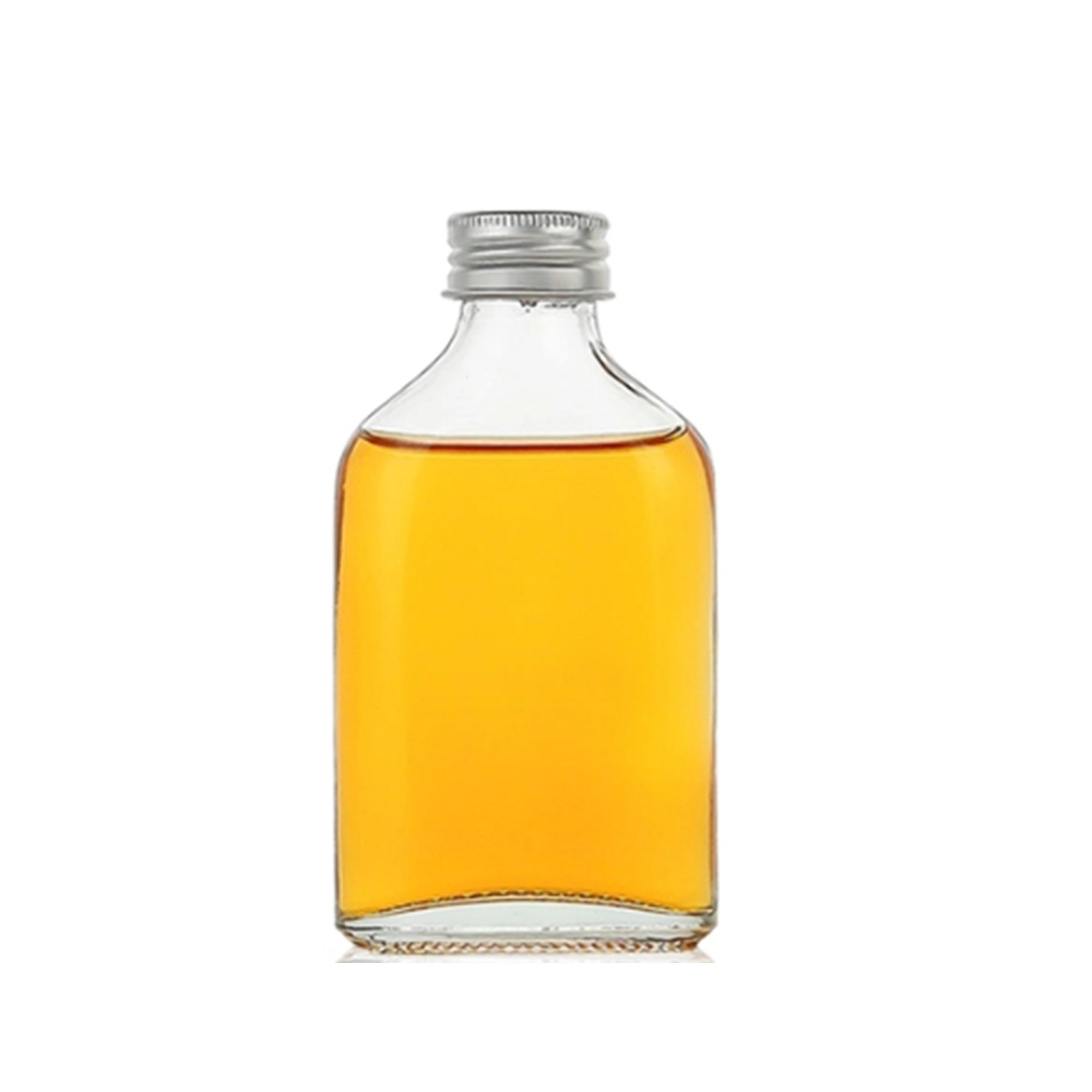 Empty 50ml 100ml 150ml 180ml glass strong liquor bottle Baijiu gin whisky cocktail vodka small mini glass bottle with nut
