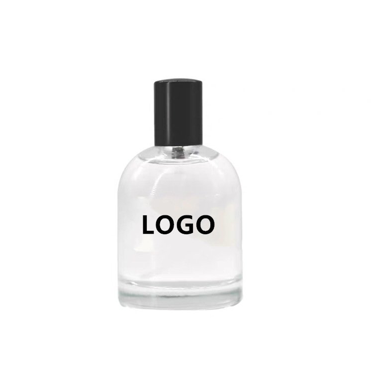 Round Matte Silver Cap Cylinder Fragrance Diffuser 30 50 100ml Perfume Spray Glass Bottle
