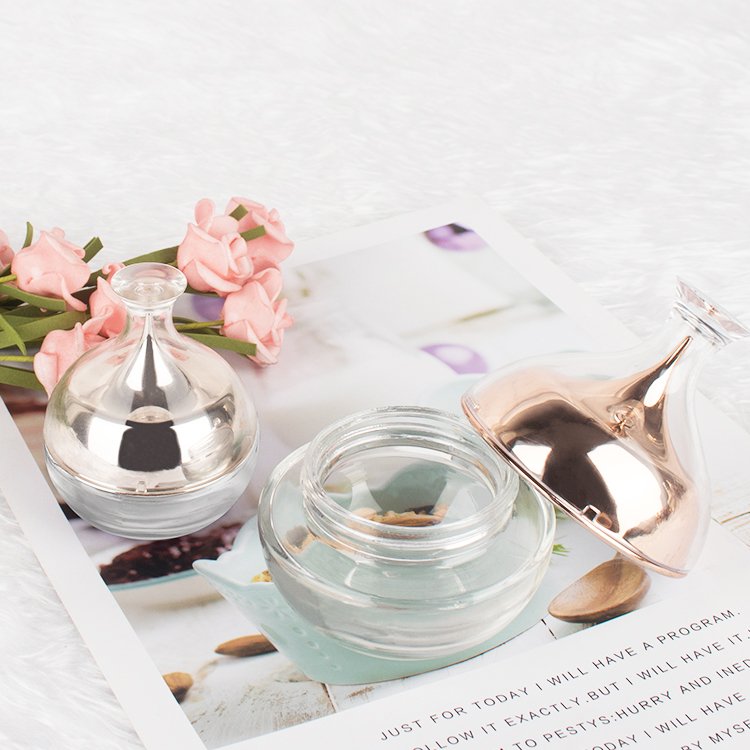 factory price colored glass bottles 30g 60g 35ml 110ml Skincare other glass packaging festival new year Christmas gift