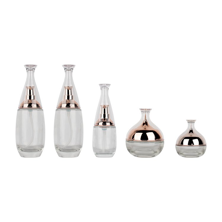factory price colored glass bottles 30g 60g 35ml 110ml Skincare other glass packaging festival new year Christmas gift
