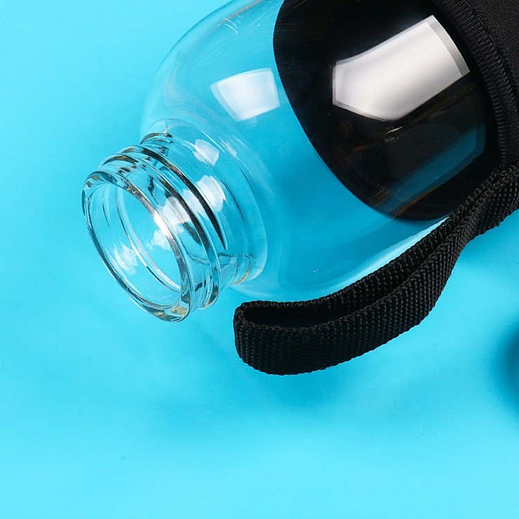 BPA Free 1000ml Borosilicate Glass Drinking Water Bottle with Bamboo Lid Eco-Friendly and Durable