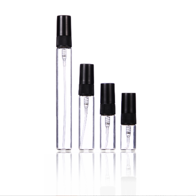 MUB Bulk Small Travel Size 5ml 10ml Refillable Perfume Glass Bottle with Plastic Spray