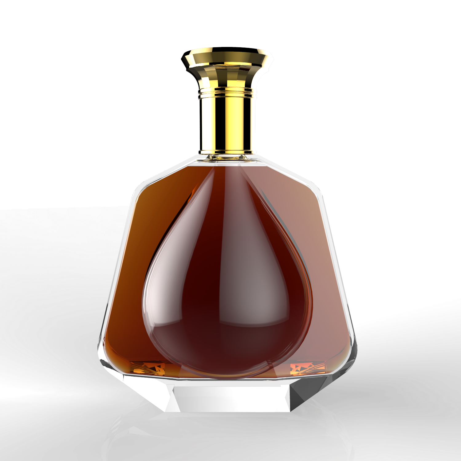 custom 375ml 500ml 750ml glass bottle whiskey tequila rum gin vodka brandy bottle liquor bottle