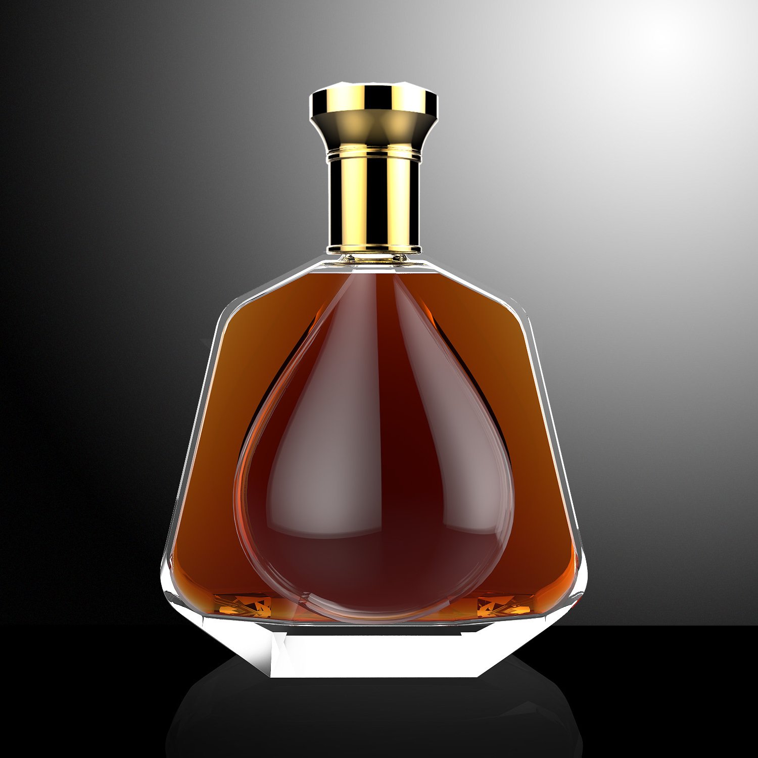 custom 375ml 500ml 750ml glass bottle whiskey tequila rum gin vodka brandy bottle liquor bottle