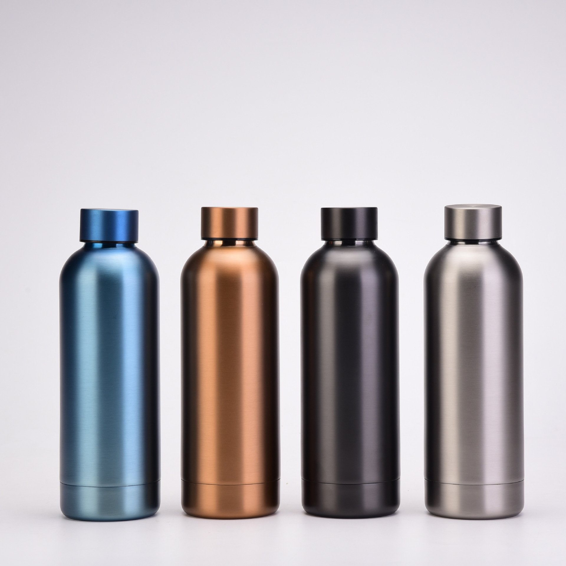 500ml Wholesale Custom Double Vacuum Flask Rubber Coating Narrow Mouth Stainless Steel Thermos Flask