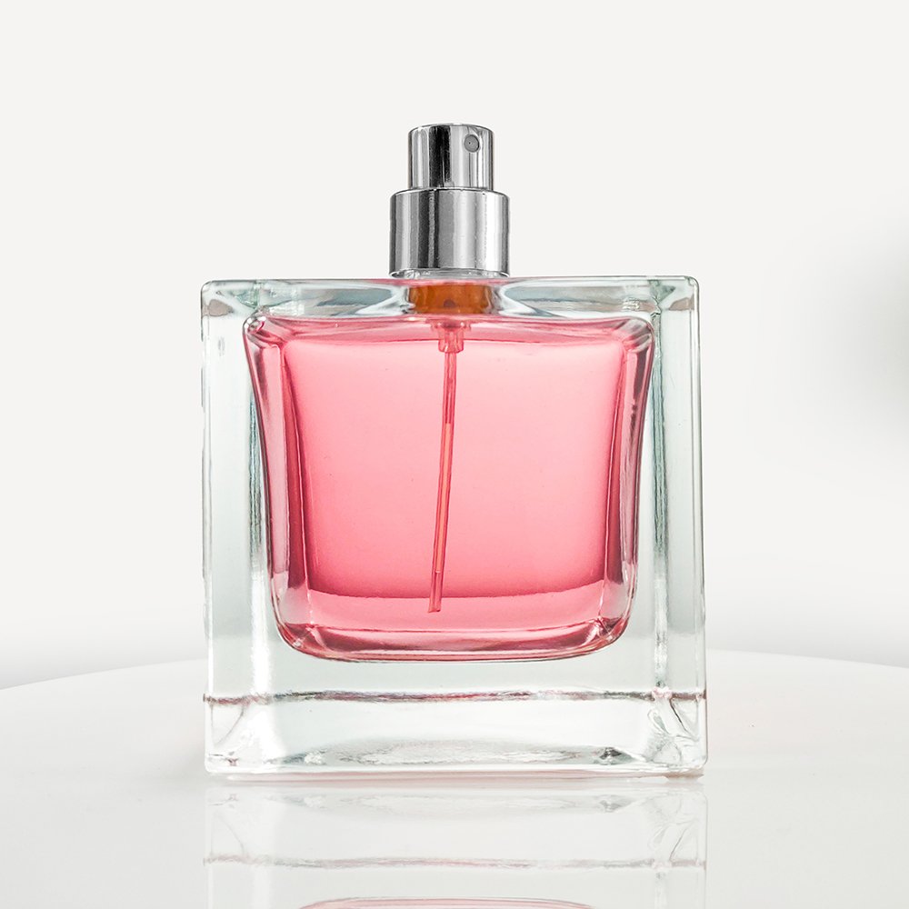 Customized Popular Square 50ml 100ml Luxury Perfume Bottle Set,Empty Sprayer Glass Bottle with Cap