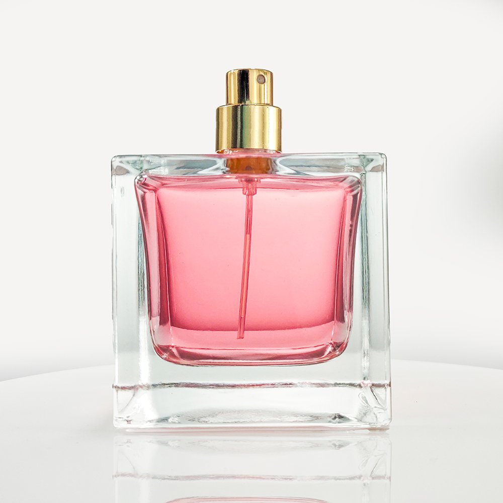 Customized Popular Square 50ml 100ml Luxury Perfume Bottle Set,Empty Sprayer Glass Bottle with Cap