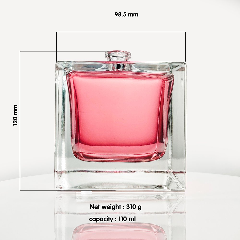 Customized Popular Square 50ml 100ml Luxury Perfume Bottle Set,Empty Sprayer Glass Bottle with Cap