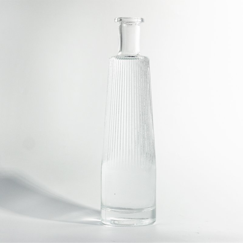 750ml empty unique glass bottle wine whiskey tequila