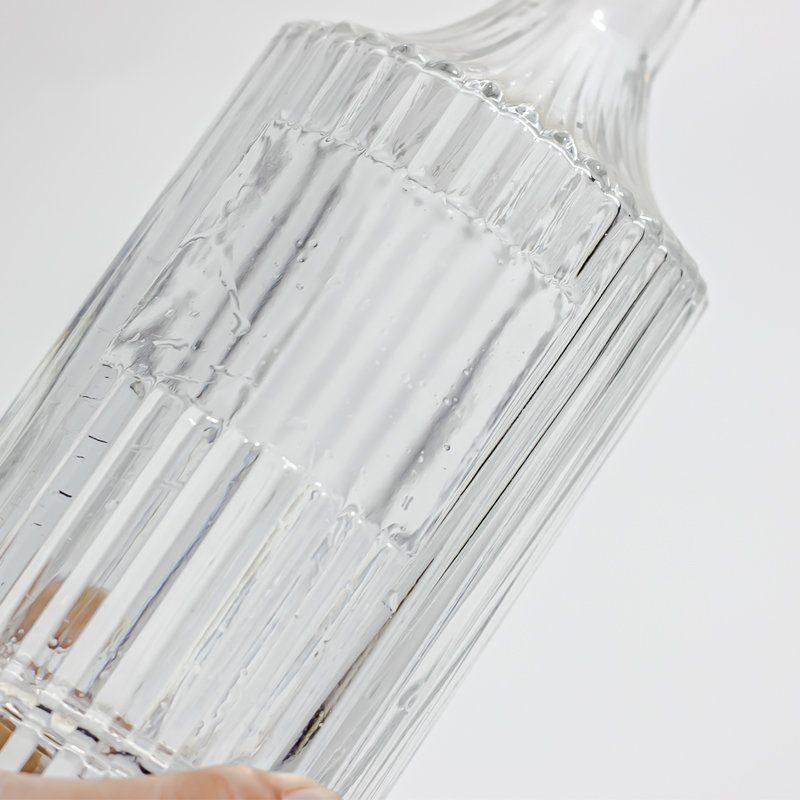 750ml empty unique glass bottle wine whiskey tequila