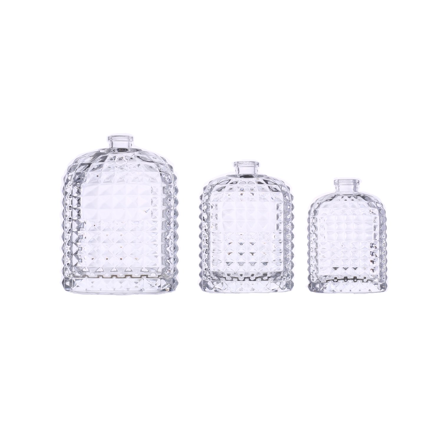 glass perfume bottle manufacturer good quality fashion unique design clear glass perfume bottle