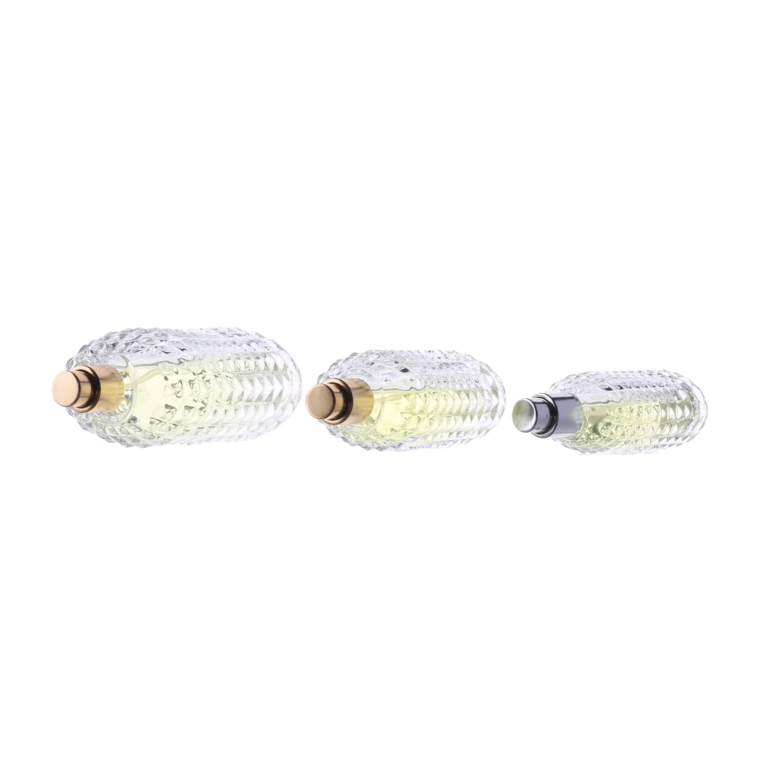 glass perfume bottle manufacturer good quality fashion unique design clear glass perfume bottle