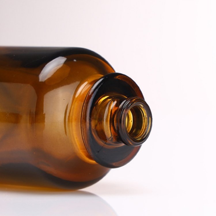 Luxury 30ml 50ml 100ml amber round empty glass bottle perfumes bottle with packaging