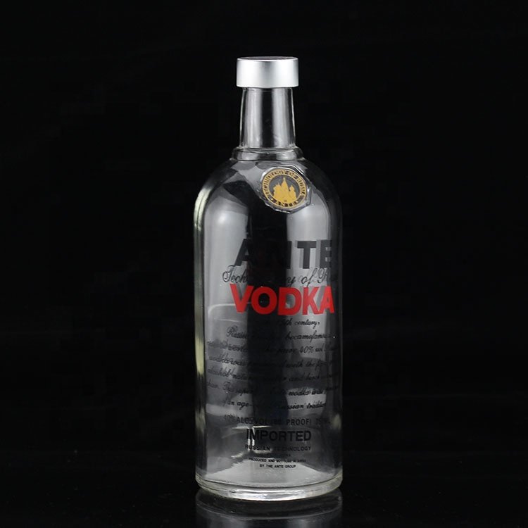 750ml Clear Round Bottle Glass 700ml Glass Bottle For Liquor