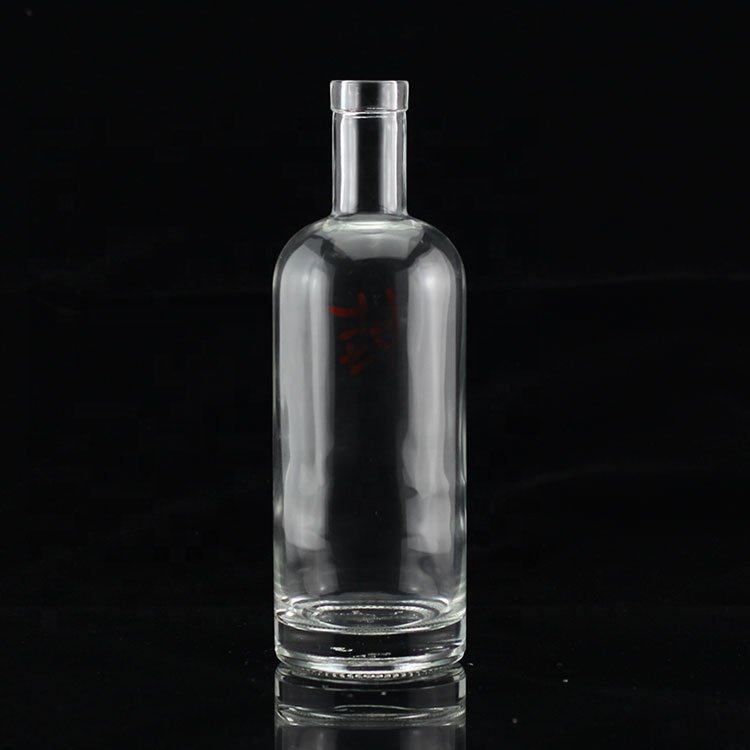 750ml Clear Round Bottle Glass 700ml Glass Bottle For Liquor