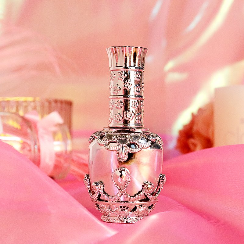 Vase Shape Luxury Silver Custom Print Logo 13.5ML Empty Packaging Nail Uv Gel Polish Glass Bottle With Brush