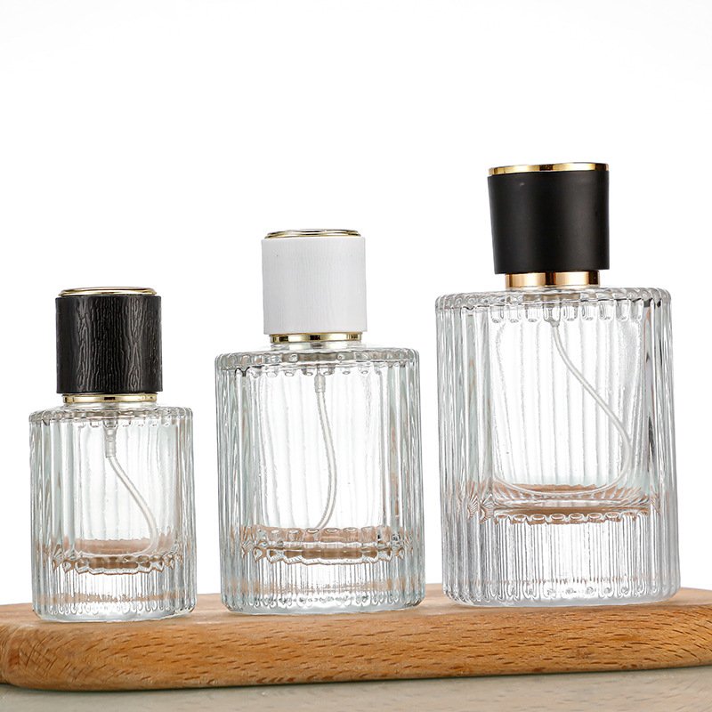 5OML Luxury Wholesale Spot Clear Round Perfume Glass Bottle Cylindrical Empty Perfume Separate Bottle