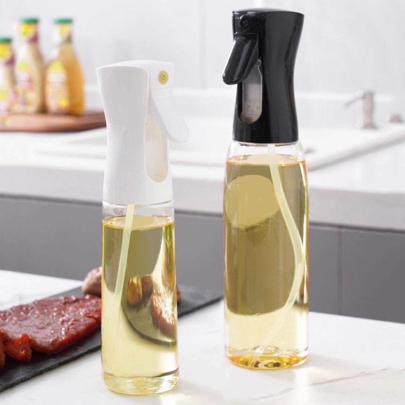 Customized Glass Bottle Oil Sprayer For Cooking Olive Oil Spray 200ml 300ml Bottle Kitchen Storage And Container Oil jar Bottle