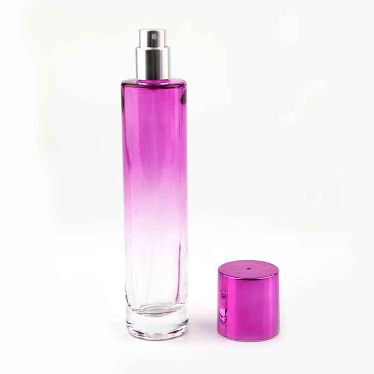 Luxury Empty Perfume Glass Bottle Screw Mouth Perfume Glass Bottle for Packaging Blue Multicolor Cosmetic Screen Printing Plain