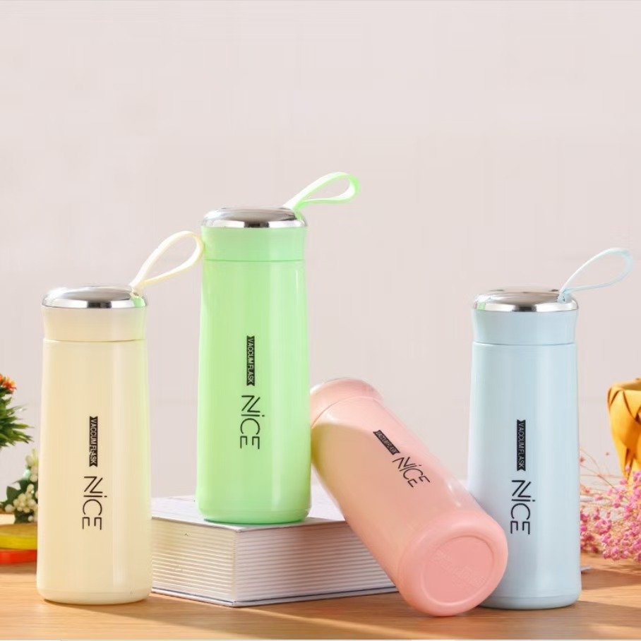 New Nice Glass Liner Bottle Custom Logo Glass Bottle Advertising Gift Water Bottle
