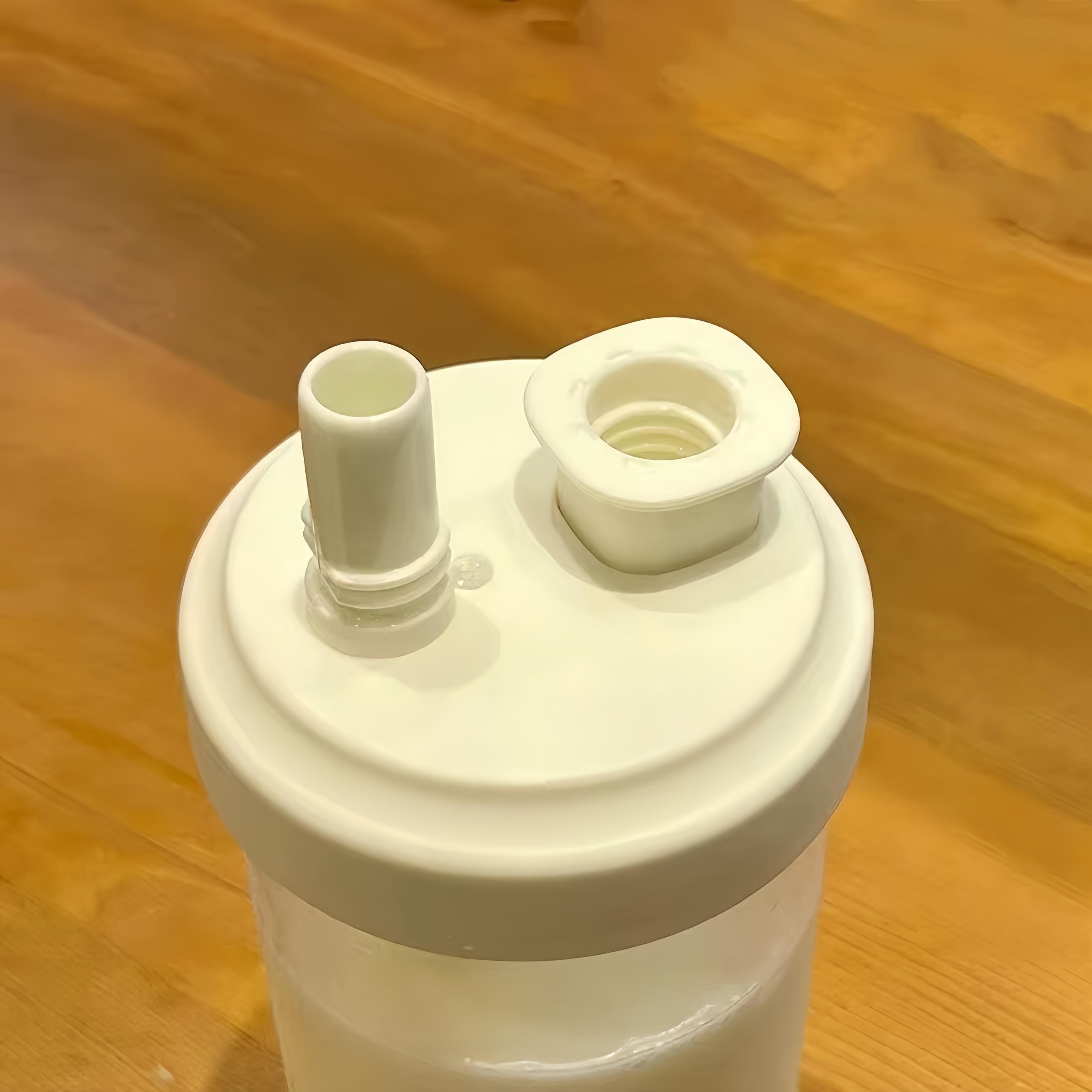 New customizable large capacity milk tea straw glass cup cute glass water bottle glass straw bottle