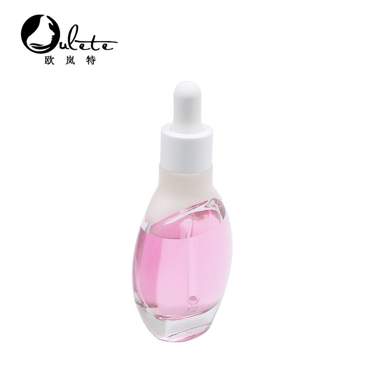 new desgin Oval Flat Square Glass Dropper Bottle 30ml Glass Bottles With Dropper Cap