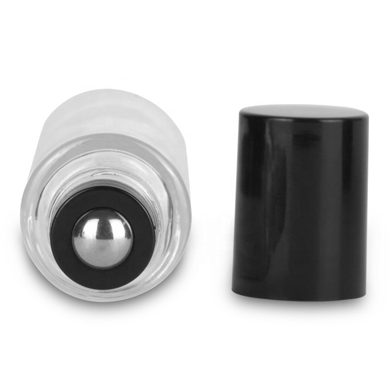 5ml 10ml Amber Blue Clear Skin Care Glass Roll on Bottle 10m Perfume Attar Essential Oil Bottle with Roller Ball Cap