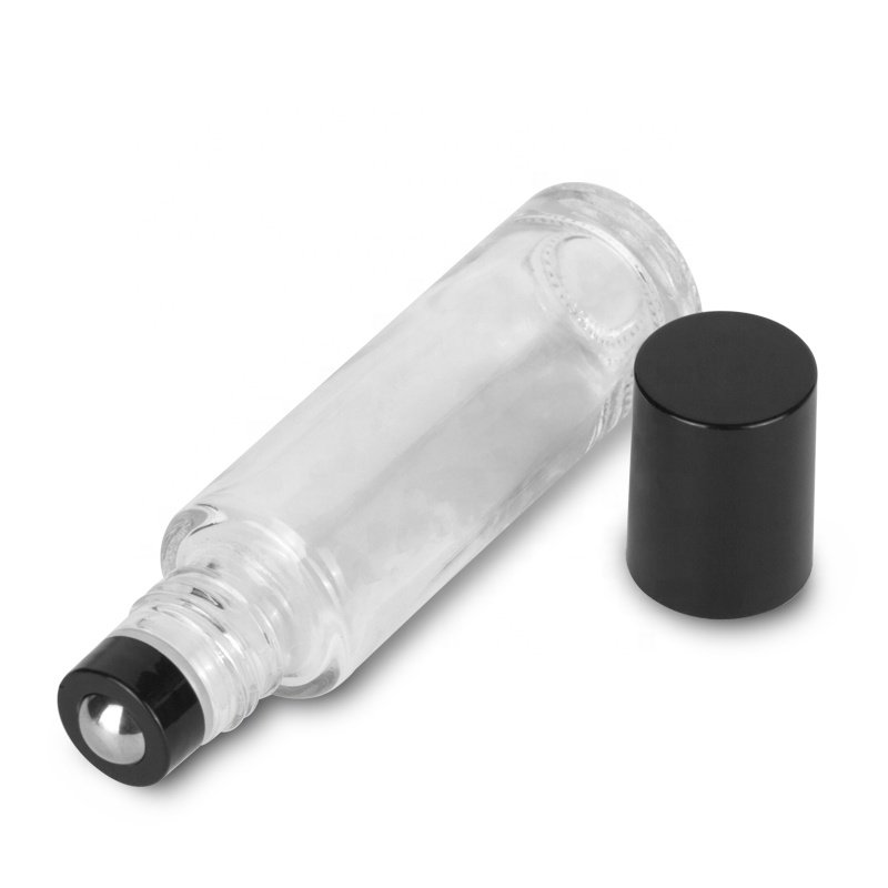 5ml 10ml Amber Blue Clear Skin Care Glass Roll on Bottle 10m Perfume Attar Essential Oil Bottle with Roller Ball Cap