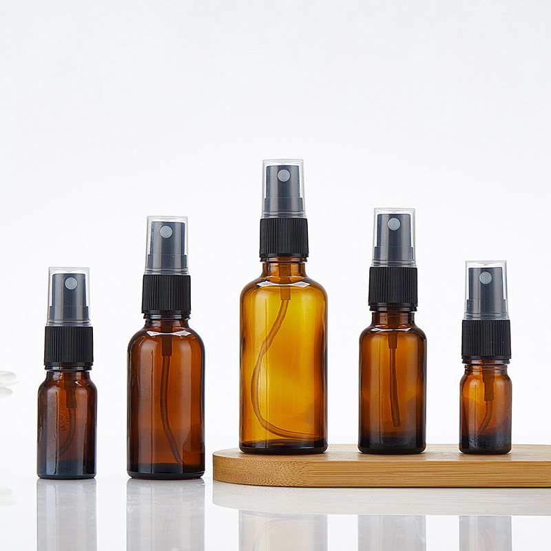 5ml 10ml 15ml 20ml 30ml 50ml 100ml portable perfume toner cosmetic spray glass bottle customized amber