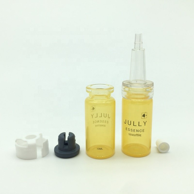 Luxury Custom Essential Oil Glass Clear Glass Vial 10ml Vials Bottle With Stopper And Cap
