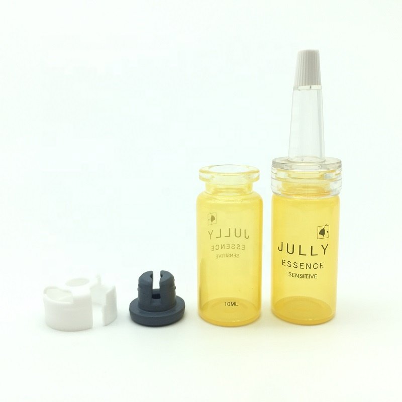 Luxury Custom Essential Oil Glass Clear Glass Vial 10ml Vials Bottle With Stopper And Cap