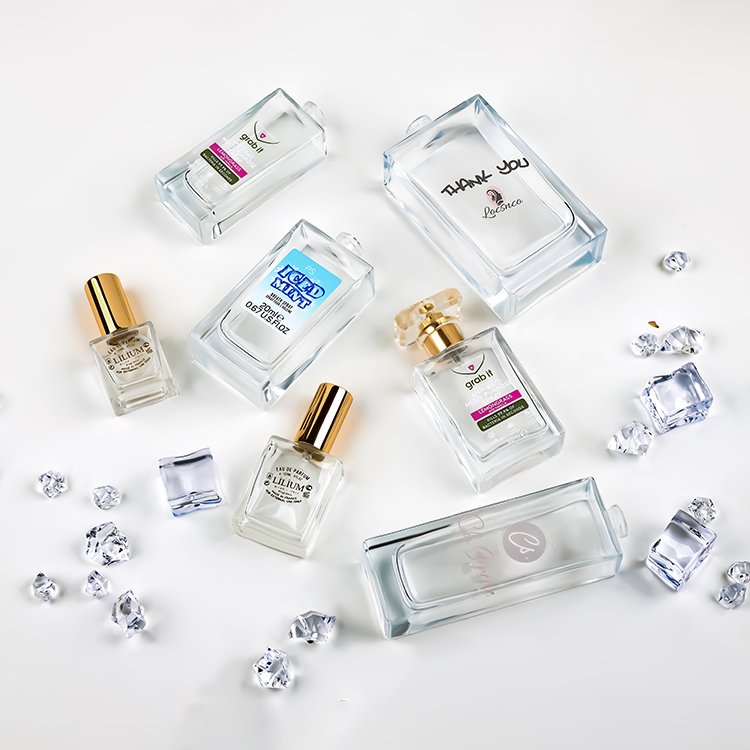 Free Sample Luxury 30ml 50ml Square Spray Glass Container Perfume Bottle 50ml For 100 ml Perfume