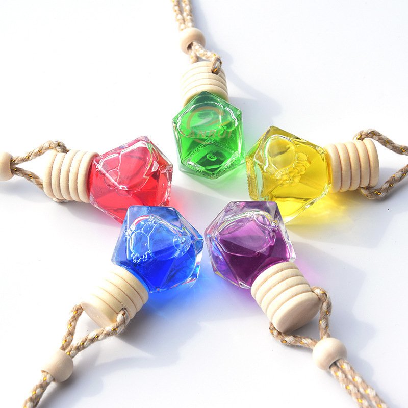 5ml/8ml/10ml Luxury Car Air Freshener Diffuser Glass Bottle Clear Empty Hanging Car Perfume Bottle