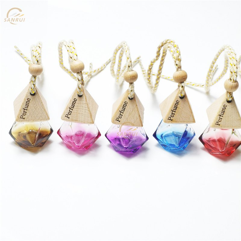 5ml/8ml/10ml Luxury Car Air Freshener Diffuser Glass Bottle Clear Empty Hanging Car Perfume Bottle