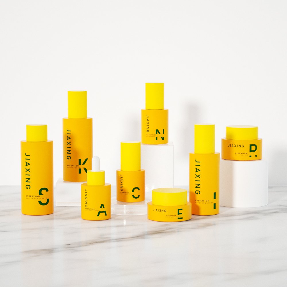 Wholesale 30ml 40ml 50ml 100ml 120ml 150ml cosmetic packaging set empty round custom skincare glass bottle with pump