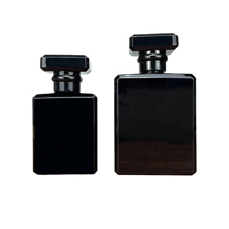 perfume bottle perfume bottle with box empty perfume bottle Stock 50ml 100ml flat square spray card mouth fine spray