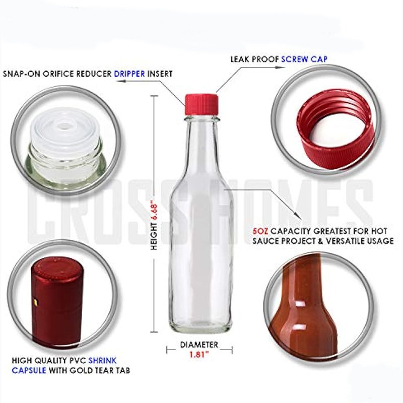 Hot selling 150ml 5oz Ketchup Bbq Chilli Hot Sauce Woozy Food Glass Bottle With Lid and logo can be customized