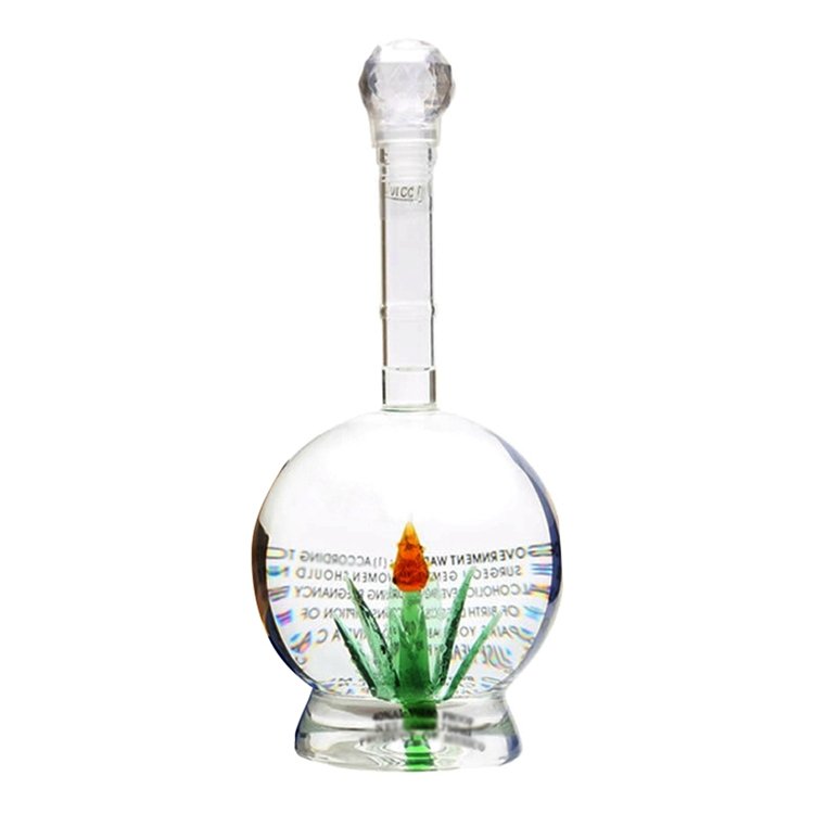750ml wine bottle with lid stopper vodka and whiskey rose glass bottle whiskey decanter rum Tequila vodka bottle