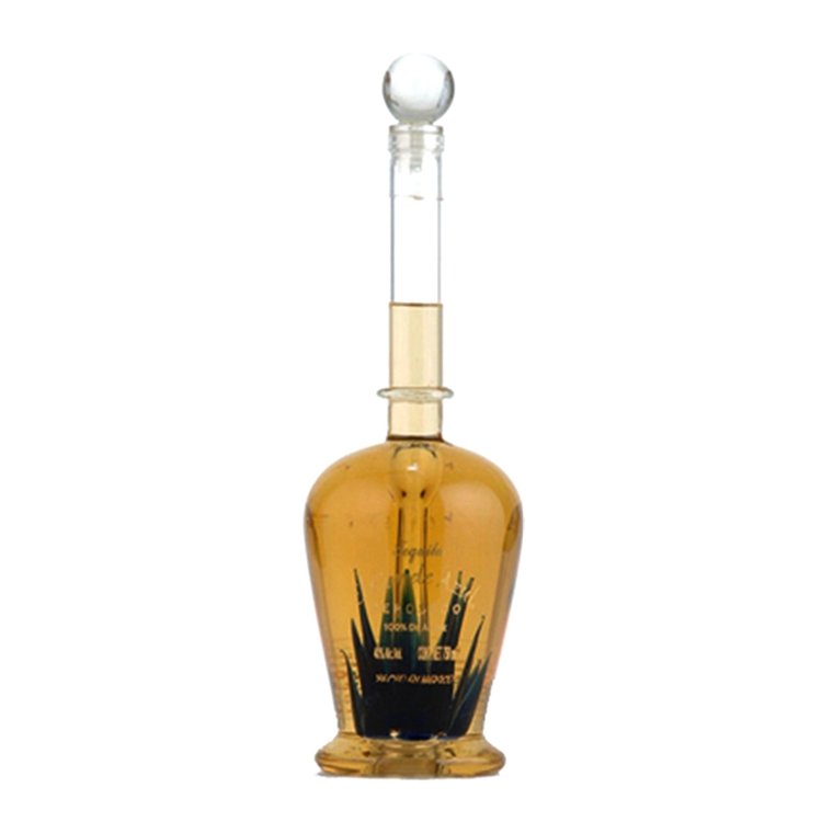 750ml wine bottle with lid stopper vodka and whiskey rose glass bottle whiskey decanter rum Tequila vodka bottle