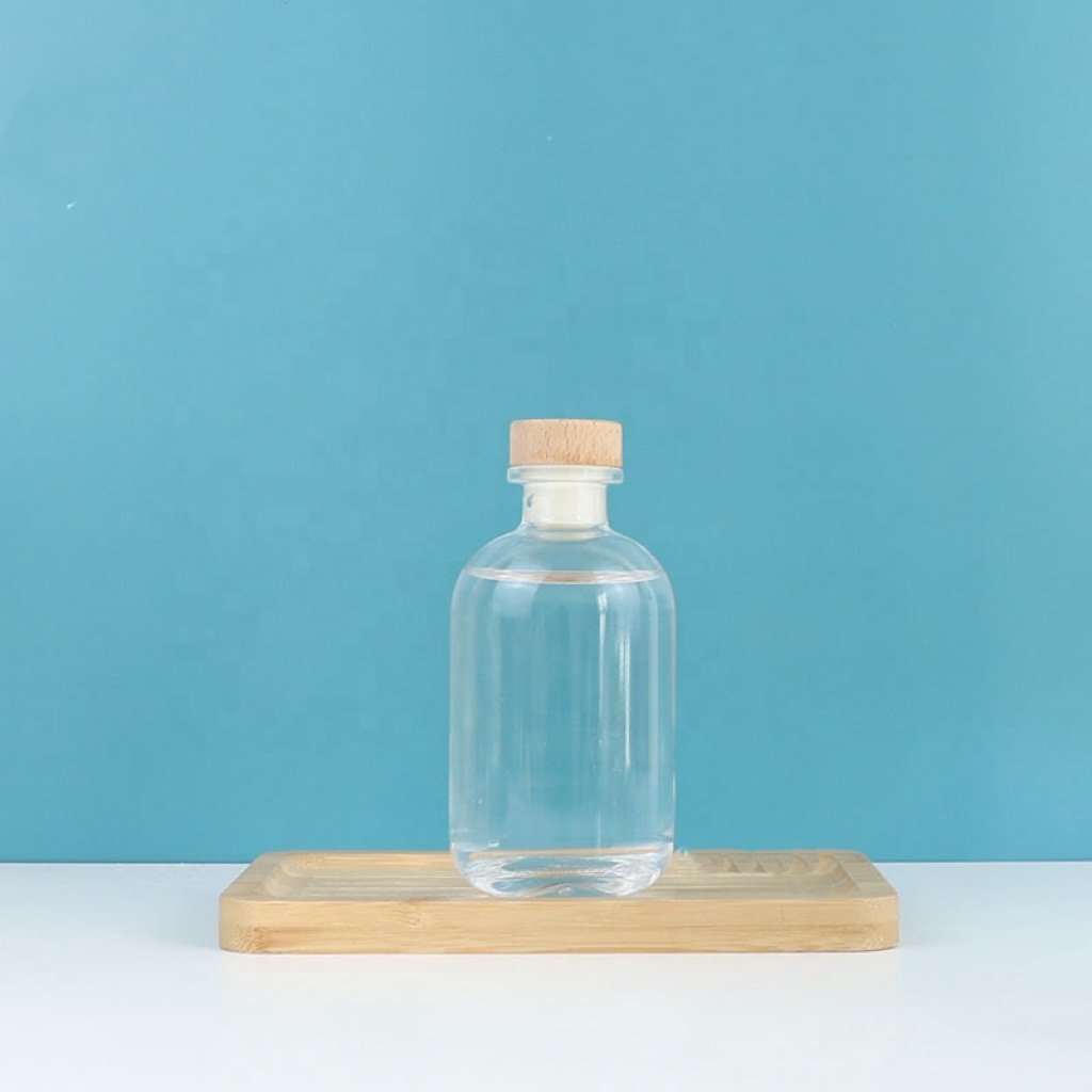 Empty mini 100ml 375ml 500ml juice gin clear frosted glass bottle