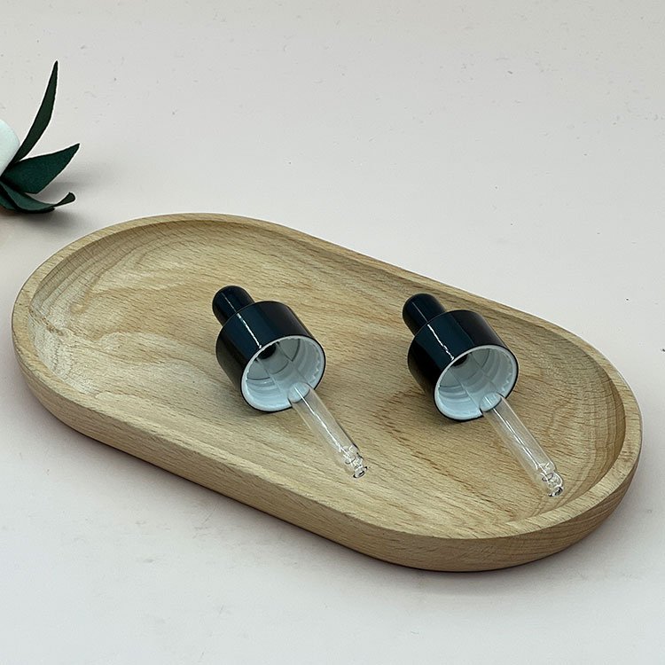 custom made 30 ml glass bottle luxuriant frosted painting flat shoulder cosmetic packaging glass dropper essential oil bottle