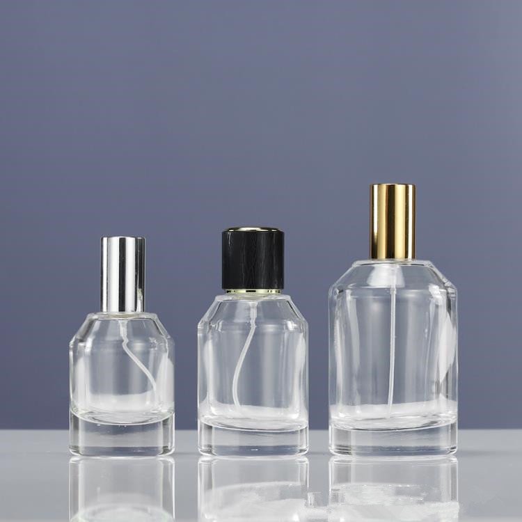 Luxury 30ml 50ml 100ml Perfume Bottles Set Slant Shoulder Perfume Glass Bottles From China