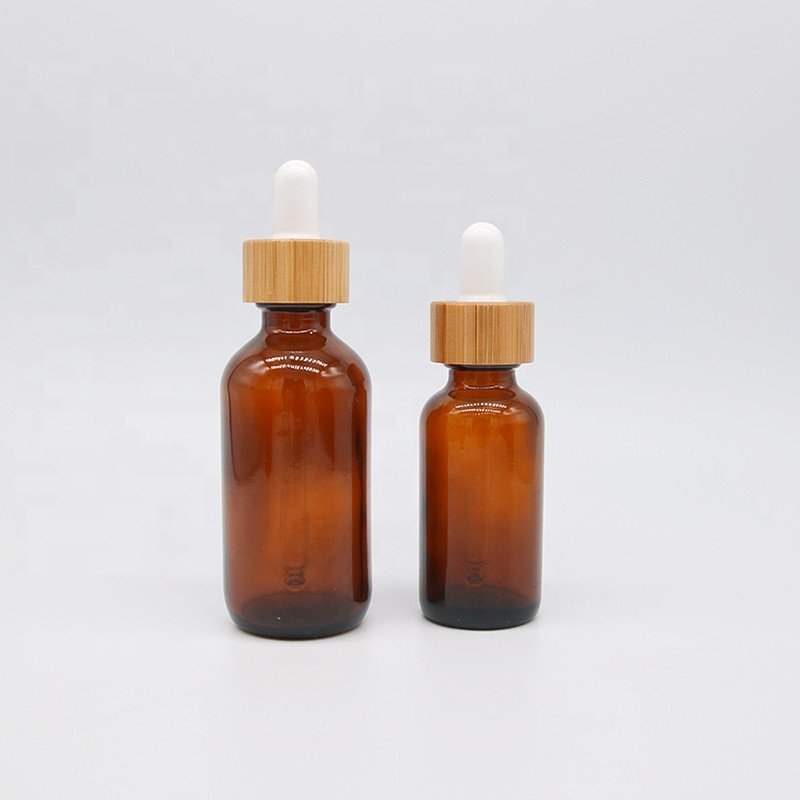 5ml 10ml 15ml 20ml 30ml 50ml 100ml frosted varios essential oil glass dropper bottle with bamboo lid